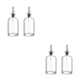 thumbnail image 4 of Monstrate 2 piezas de botella de aceite de vidrio sellada a prueba de fugas lavable salsa de soja cocina dispensador de vino contenedor Plata 350ml 2Conjunto, 4 of 6
