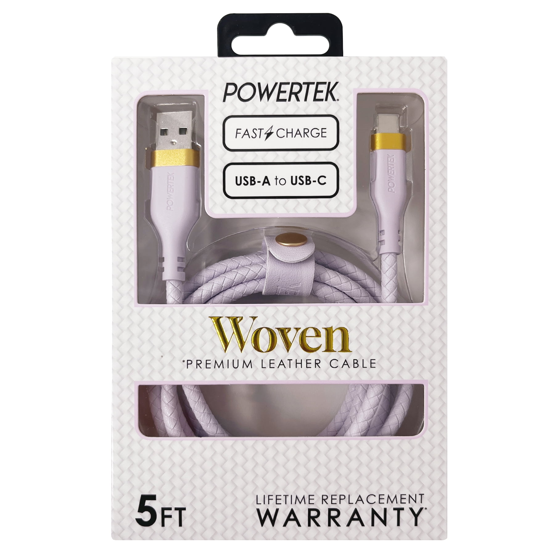 Liquipel Powertek Woven USB-A to USB-C - Purple