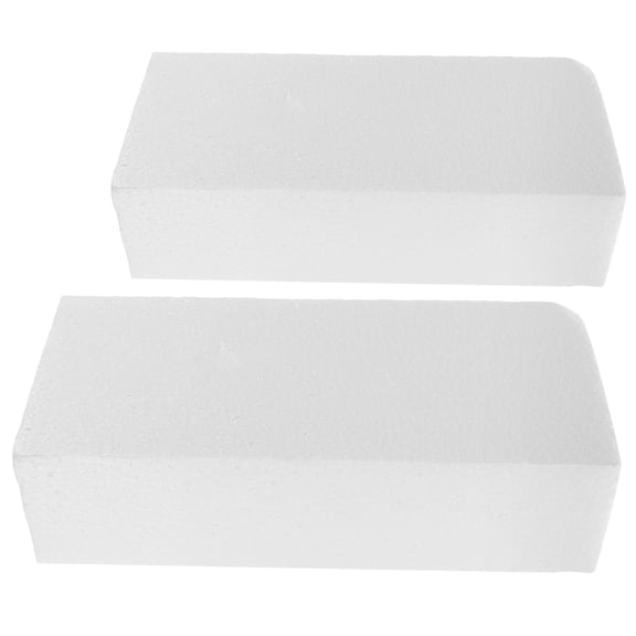 BESTONZON 2Pcs Sculpting Block White Foam Handmade Model Craft Supplies