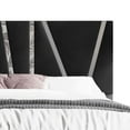 thumbnail image 5 of Home Design Hanover Full Upholstered Storage Platform Bed Frame with Silver Acrylic Strip Headboard and Four Under-Drawers, Black, Easy Assembly, 5 of 6