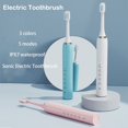 thumbnail image 4 of Cepillo de dientes eléctrico sónico para adultos, cuidado bucal, blanqueamiento, limpieza, recargable, automático, potente, temporizador, cepillo de dientes inteligente, 4 of 5