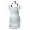 thumbnail image 3 of Cartoon Apron, Horizontal Buses Facing Left Themed, Unisex Kitchen Bib with Adjustable Neck for Cooking Gardening, Adult Size, Cadet Blue Peach, by Ambesonne, 3 of 4