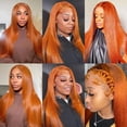 thumbnail image 3 of Hair Bundles Hiaplame Ginger Orange 8A, grado 350, color, 3 of 9