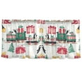 thumbnail image 7 of Yayeee Kitchen Curtains Set of 2 Light Filtering 57"x24" Over Sink Window Panels, Christmas Train, 7 of 7