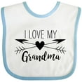 thumbnail image 3 of Inktastic I Love My Grandma Heart and Arrows Boys or Girls Baby Bib, 3 of 4