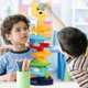 thumbnail image 1 of Fiudx Ofertas flash del día Bloques de construcción para niños, torre, pista, sonajeros giratorios, juguetes educativos, 1 of 7