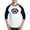 Blue/White, variant on CafePress - Vampire Bite Baseball Jersey - Cotton Baseball Jersey, 3/4 Raglan Sleeve Shirt