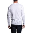 thumbnail image 4 of G-Style USA Men's Lightweight Cotton Blend Long Sleeve T-Shirt MTSC13161 - White - Medium, 4 of 5