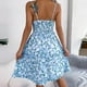 thumbnail image 5 of Vestido de Verano Floral Cuello en V Vestido de Arco de Poliéster, Vestido Casual sin Mangas para el Uso Diario Del Verano, 5 of 8