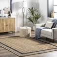 thumbnail image 2 of nuLOOM Rikki Braided Border Jute Area Rug, 9' 6" x 13' 6", Navy, 2 of 3