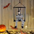 thumbnail image 4 of Prisión de miedo Enjaudo Prisionero Gritando Decoraciones de Halloween Transductor de movimiento Animatronics Terror Hogar para de jau tuerto Colco Prisionero de jaula de cráneo aterrador, 4 of 7