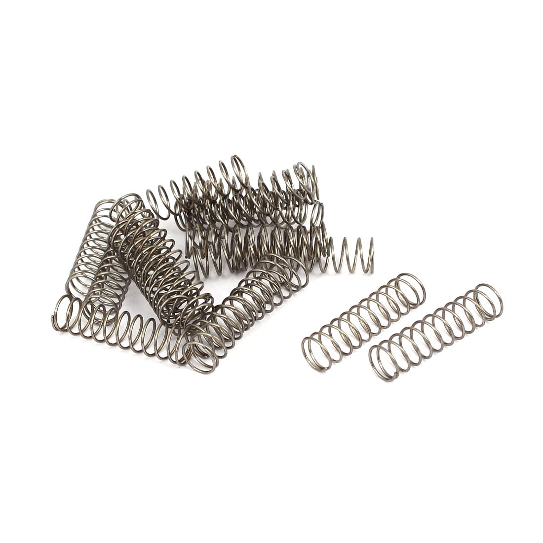 0.3mmx4mmx305mm 304 Stainless Steel Compression Springs Silver Tone 