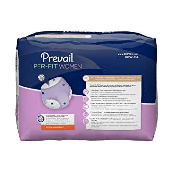 X-large X-large Color - Prevail Per-Fit Women Underwear X-Large, Fits 58 inc- 68 inc Waist, 14 Ea, 4 Pack