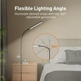 TaoTronics Multi LED Floor Lamp, 4 Colors/Levels, Adjust Gooseneck