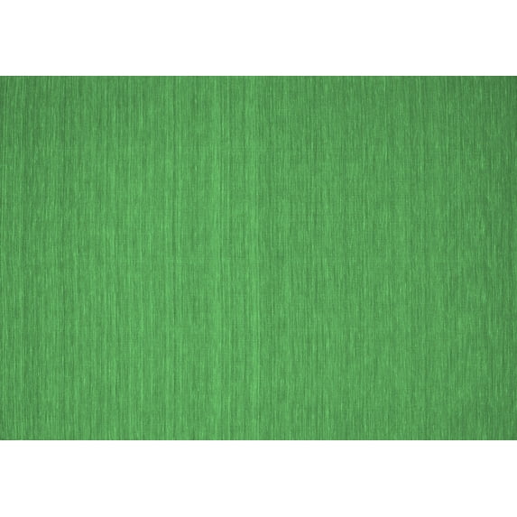 Ahgly Company Indoor Rectangle Abstract Emerald Green Contemporary Area Rugs, 8' x 10'