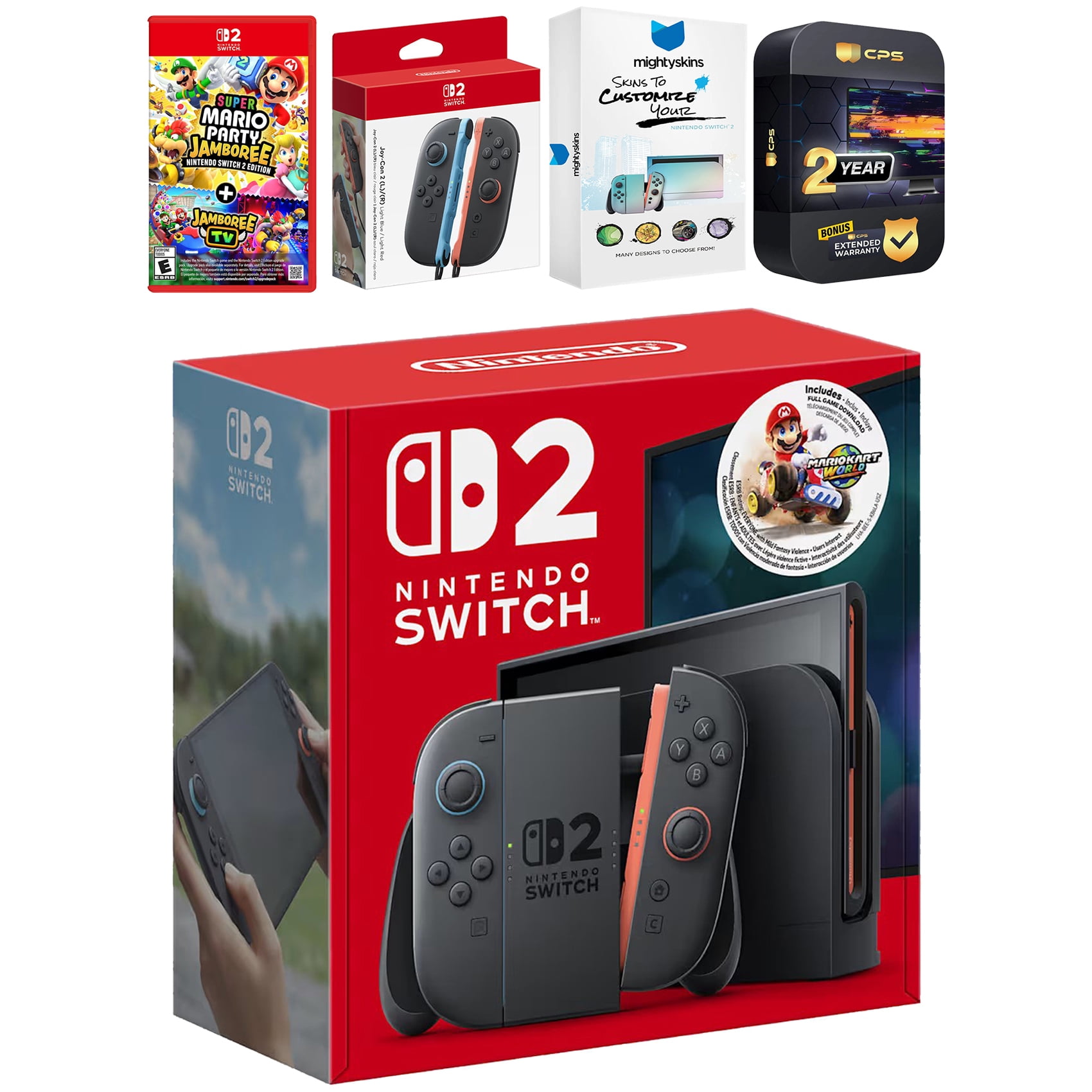 Nintendo Switch 2 + Mario Kart World Bundle with Street Fighter 6