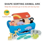 Mentari Toys - Shape Sorting Animal Ark - Christian Religion and Bible Story Based - Ages 24M+
