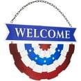 thumbnail image 3 of Northlight Americana "Welcome" Metal Wall Sign with Bunting - 19.5", 3 of 6