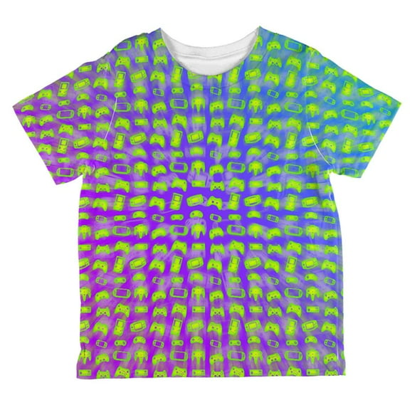 Choose your Weapon Wisely Pattern Video Games All Over Toddler T Shirt Multi 6T