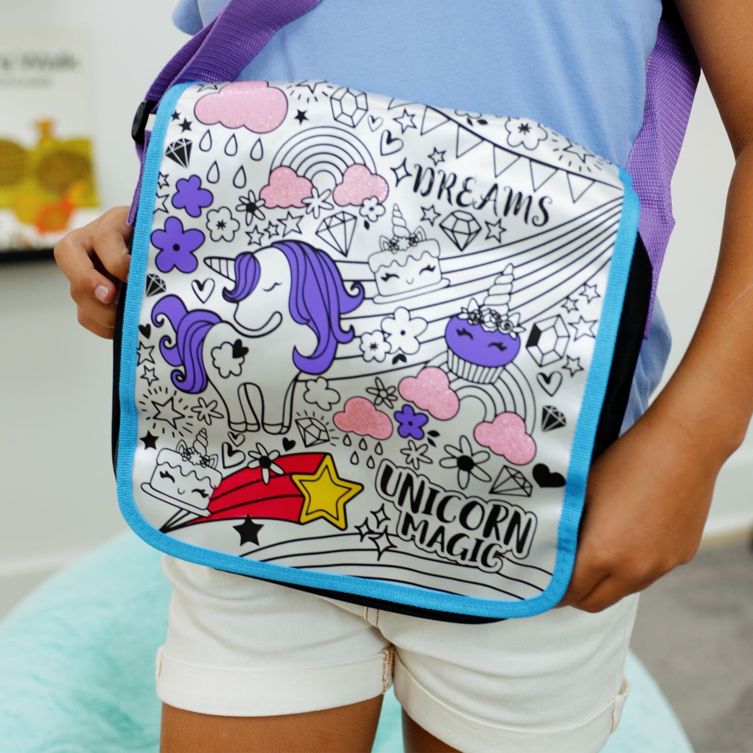 Cra-Z-Art Be Inspired Messenger Bag Coloring Design Kit Cra-Z-Art Be Inspired Messenger Bag Coloring Design Kit