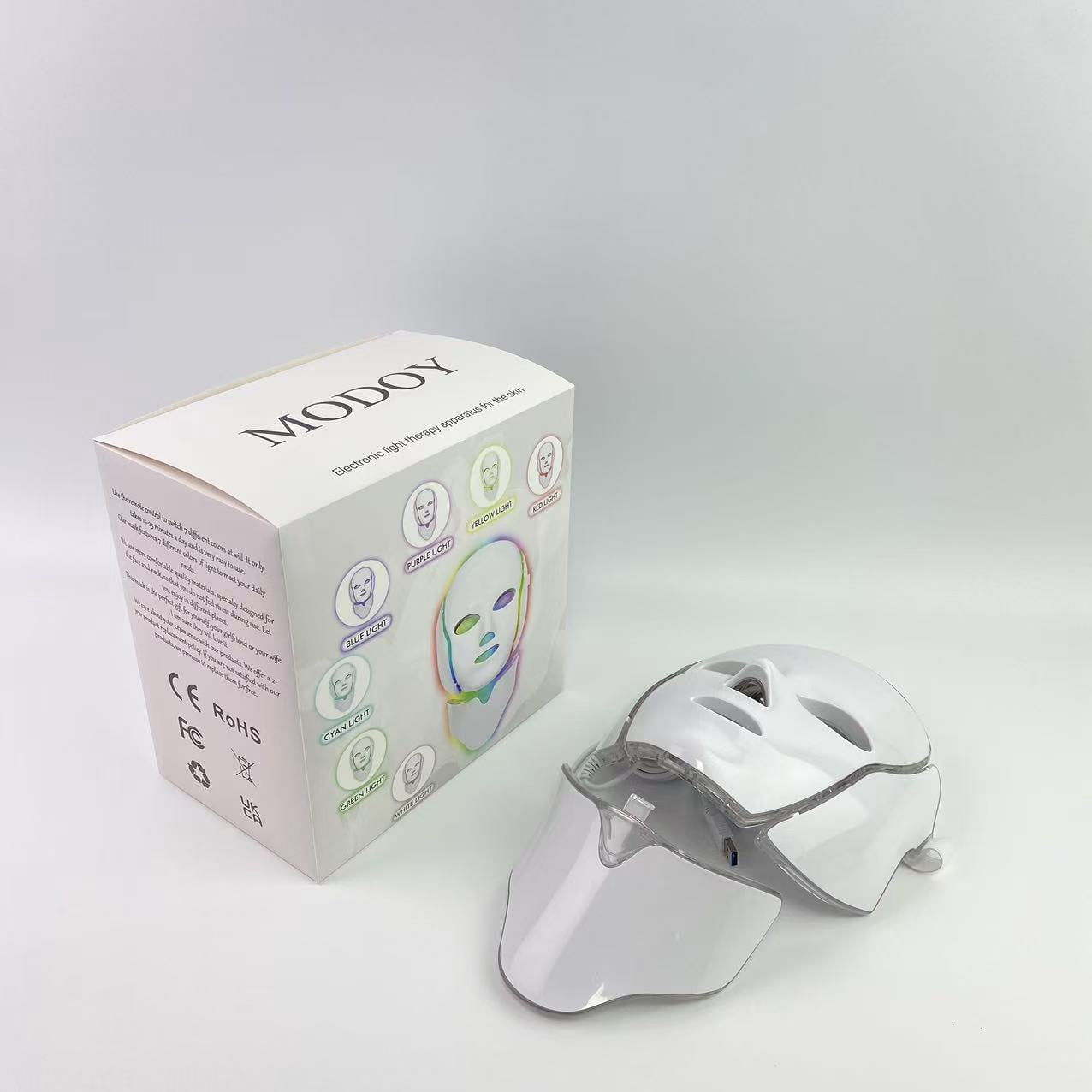 MODOY electronic light therapy apparatus for the skin,Red Light Therapy for Face, LED Facial Light Therapy