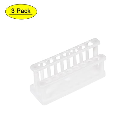 Support Bois 10 Puits Pour Tubes à Essai 16-20 Mm – Rack Laboratoire Robuste 10 Broches, Séchage Et Rangement Pratique