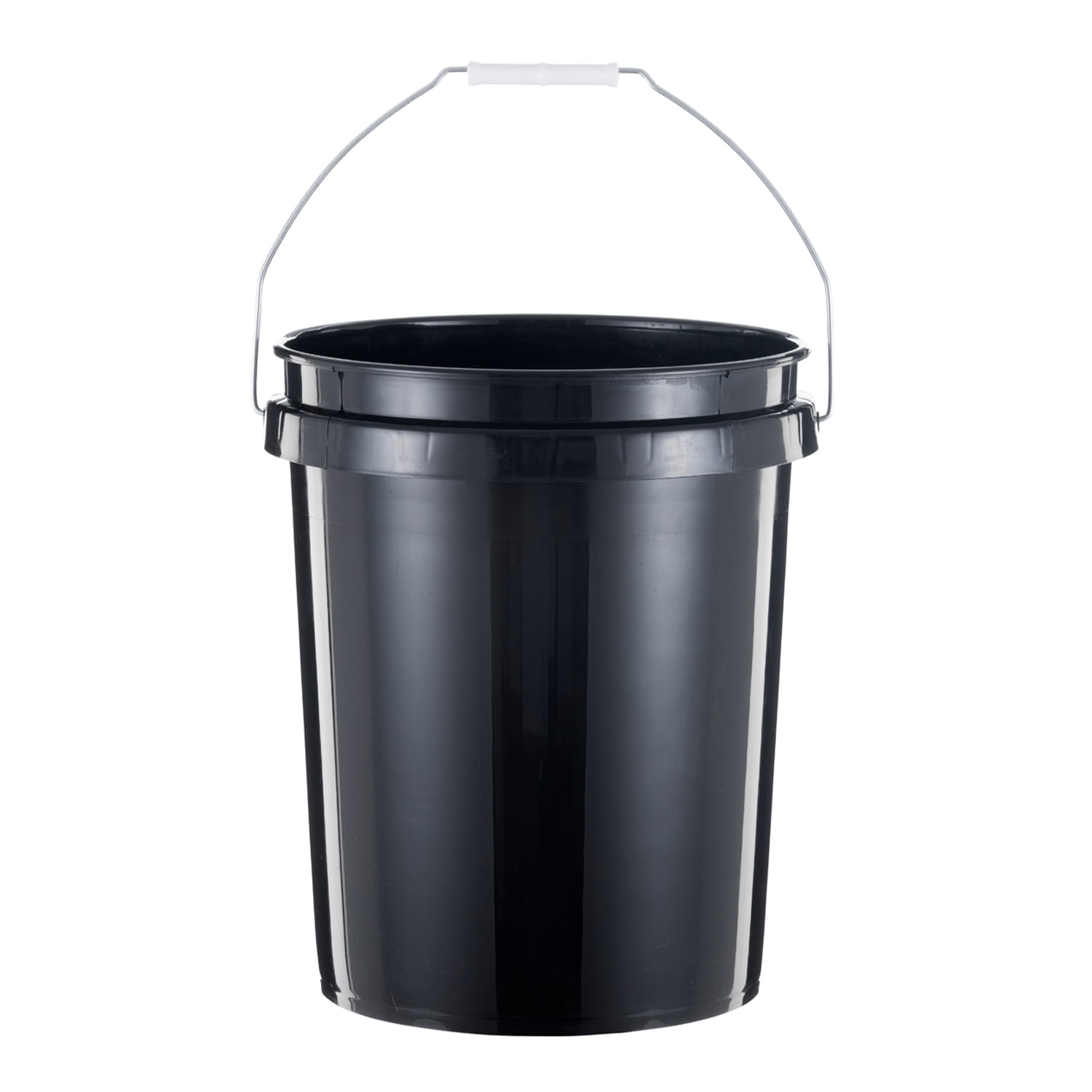 Bucket Lid Seat: Plastic, Black, For Use With 3-1/2 or 5 gal Buckets