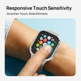 thumbnail image 5 of Sodi 2 Pack Hard PC Case with Built-in Tempered Glass, Ultra-Thin Anti-Scratch Cover for Apple Watch Series 9/8/7 - 41mm - Clear, 5 of 7