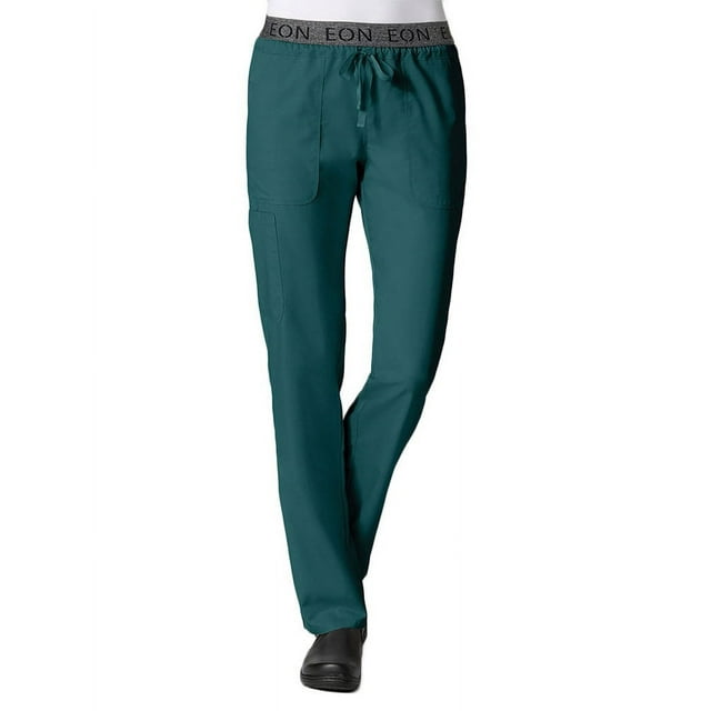 EON Women's COOLMAX® Logo Elastic Drawstring Waistband Scrub Pant