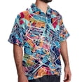 thumbnail image 2 of Atlas Men's Button Down Spread Collar Casual Printed Short Sleeve Summer Beach Unisex Shirts, 2 of 6