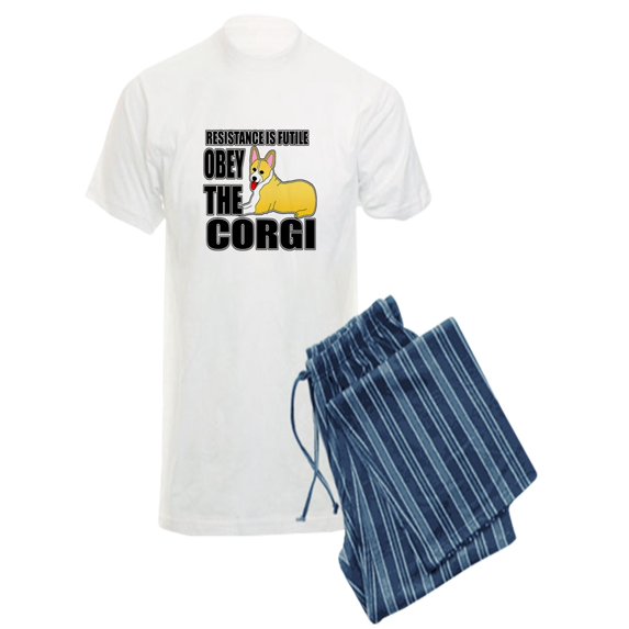CafePress - Corgi - Men's Light Pajamas