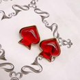 thumbnail image 5 of Pendientes largos Yashi de hojas huecas bohemios para mujer Plata, 5 of 5