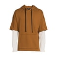 thumbnail image 5 of No Boundaries Men's and Big Men's Layered Look Hoodie , up to size 5XL, 5 of 5