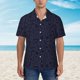 thumbnail image 2 of Balery LOVE Camisas hawaianas de manga corta para hombre, camisas playeras de corte holgado, camisas de vacaciones con botones,XX-Large, 2 of 7