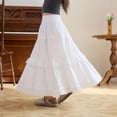 thumbnail image 6 of Long Skirts for Girls Flowy Lace Elastic Waisted Beach A-Line Long Skirts with Pockets Size 3-14, 6 of 8