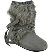 MUK LUKS Tonal Fur Wrap Boot