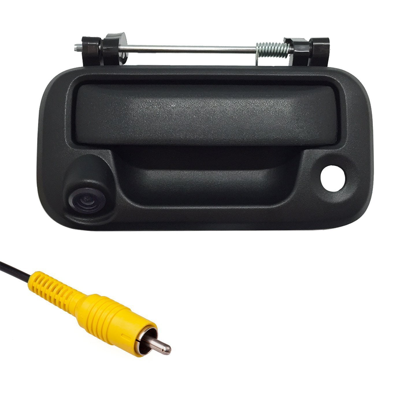 Tailgate Handle compatible with FORD F-150 15-17 Outside Txtrd Blk w/Cam Hole and Cable 
