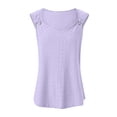 thumbnail image 5 of Hessimy Spaghetti Strap Camisole Tank Tops for Women, Basic Slim-Fit Cotton Cami Undershirts(Purple,M), 5 of 9