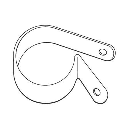 

1/4 X .203 X .410 Standard Nylon Cable Clamps / Clamping Diameter: 1/4 / Hole Size: .203 / Contact Length: .410 (Quantity: 2 500 pcs)