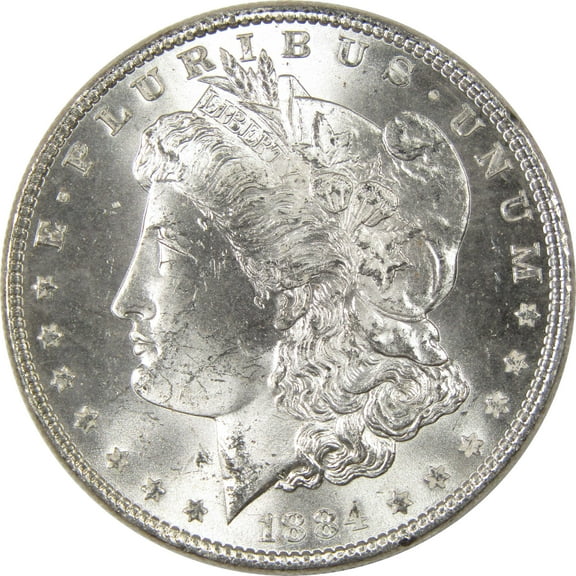1884 Morgan Dollar Uncirculated Silver $1 Coin