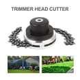 thumbnail image 2 of Yeacher Trimmer Head with Coil Chain Cutter Blade Outdoor Lawn Mower Head Steel Trimmer Head Eater Tool for Straight Shafts Lawn Mower Replacement, 2 of 8