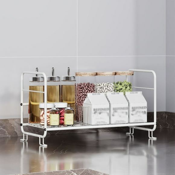 Special Offer! Dish Drying Rack, Stackable Cutlery Rack ,Large Capacity Dish Drainer,Porcelain Wrought Iron, Good-looking Tableware Rack，Spice Rack，Detachable Water Tray