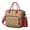 Brown Christmas Pattern, variant on Christmas Forest Pattern Womens Lunch Box for Work,Insulated Large Lunch Bag for Tween and Teen,Loncheras Para Mujer,Leakproof Adult Lunch Bag for Work,Beach,Travel,Picnic,Camping