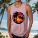 thumbnail image 1 of Camiseta sin mangas de cuello redondo para hombre, blusa informal de verano sin mangas con estampado de cuello redondo para hombre, 1 of 5
