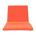 thumbnail image 2 of Corinne Outdoor Chaise Lounge Cushion, Orange, 2 of 5