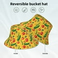 thumbnail image 2 of Bingfone Colorful Vegetables Bucket Hat for Men Women,Packable Reversible Printed Sun Hats,Fisherman Outdoor Travel Hiking Beach Caps, 2 of 7