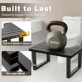 thumbnail image 3 of Behome Foldable Toilet Stool, 7 in, 8 in or 9 in Adjustable Height Potty Stool for Adults, Non-Slip Poop Step Stool for Bathroom, Improve Squatting Posture and Comfort, Black, 3 of 9