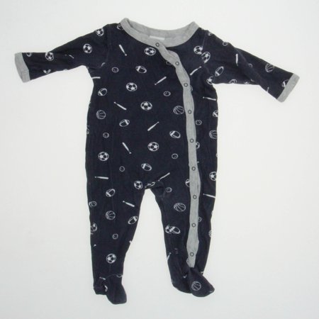 

Pre-owned Nordstrom Boys Blue 1-piece Non-footed Pajamas size: 3 Months