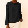thumbnail image 5 of Womens Clothing Kelon Ladies Tops and Blouses Long Sleeve Cowl Neck Going Out Clothes Outfits 2026 Fashion Clothes Vacation Outfits, S, 5 of 5