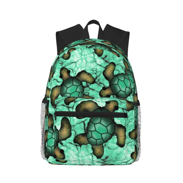 Wukai Sea Turtle Print Versatile Backpack,Laptop Backpack,School Backpack for Boys and Girls,Travel Backpack,Large Capacity School Bag